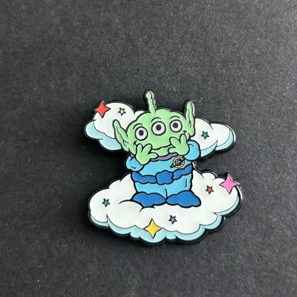 Pixar Loungefly Mystery Alien Enamel Pin on Cloud